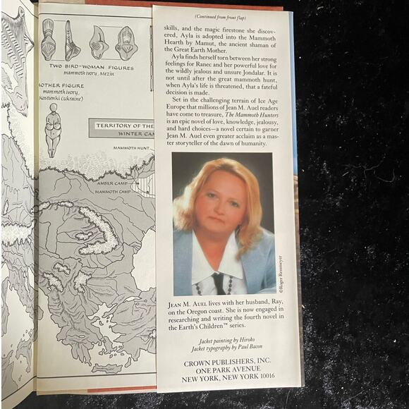 The Mammoth Hunters by Jean M. Auel | 1985 | 1st Edition Earth's Children Series - Picture 7 of 11